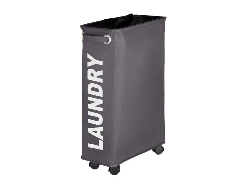 Wenko Wäschesammler Corno  43 l, Dunkelgrau/Schwarz