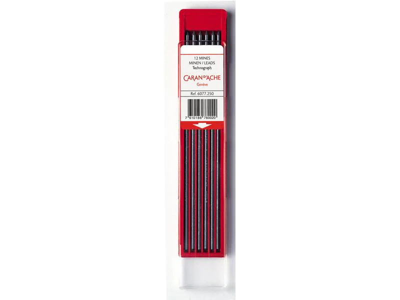 Caran d'Ache Schreibmine Technograph 2 mm, Grau, 3B