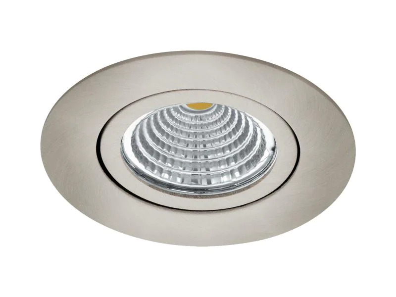 EGLO Leuchten Einbauspot Saliceto 1 Rund 1x 6 W 2700 K, Nickel-matt