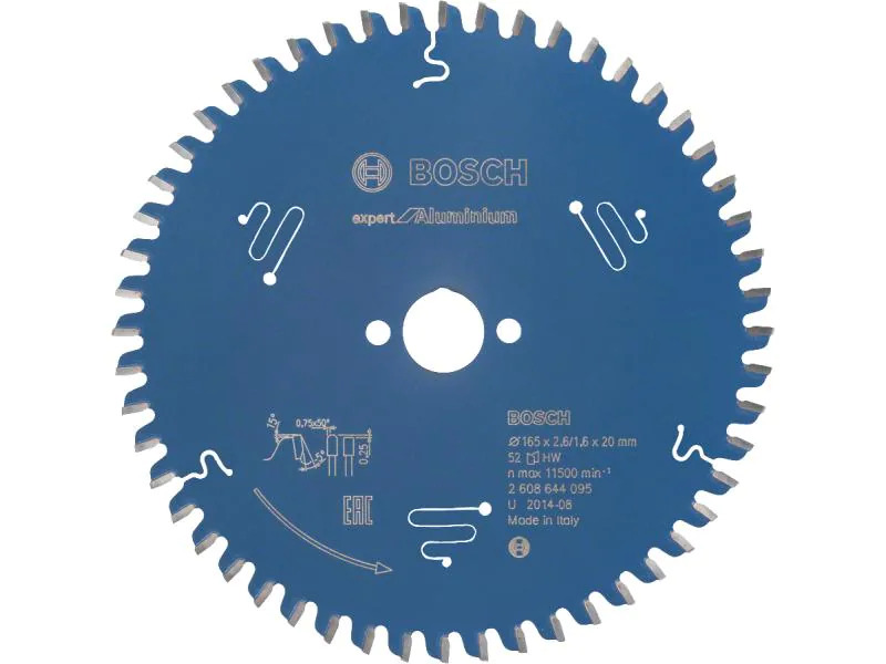 Bosch Professional Kreissägeblatt 165 x 20 x 2.6 mm Expert für Aluminium