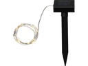 Star Trading Lichterkette Solar Dew Drop 500 cm, Silber