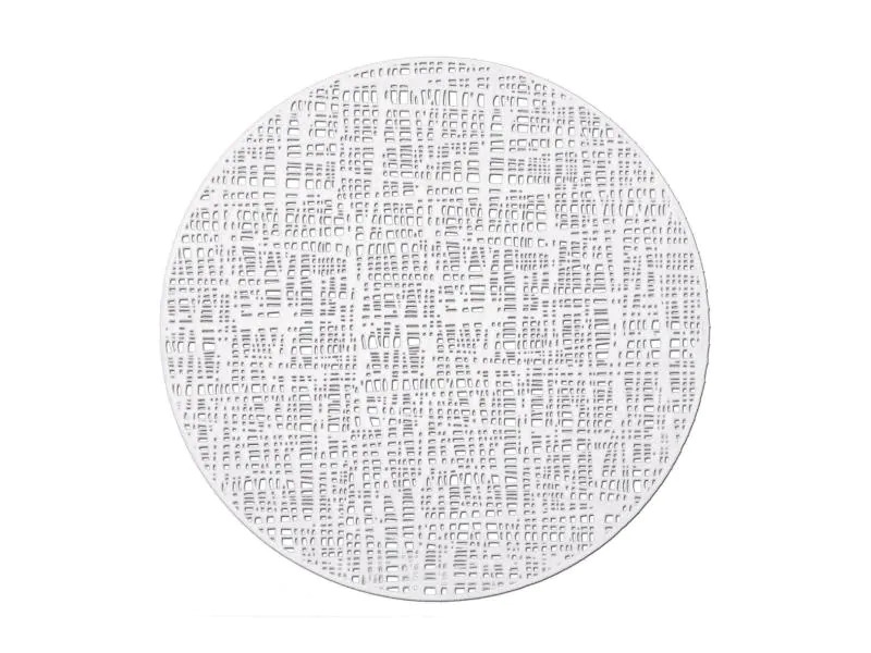 Zeller Present Tischset Scribble Ø 38 cm, Weiss