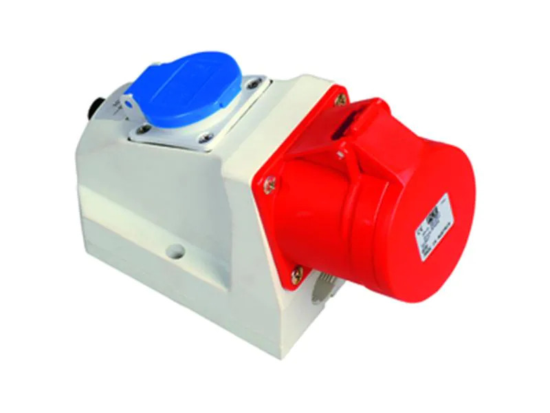 STEFFEN Wandsteckdose CEE 32A + T23, IP44 Kombi