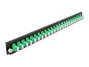 Delock Verteilerplatte Frontblende 24 Port LC Duplex SM grün