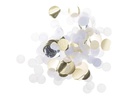 Rico Design Streudeko 20 g Konfetti, Weiss Mix