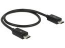 Delock USB-OTG-Kabel Powershare Micro-USB B - Micro-USB B 0.3 m