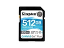 Kingston SDXC-Karte Canvas Go! Plus UHS-I U3 V30 512 GB
