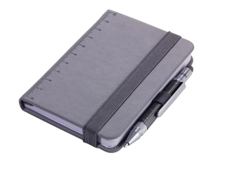 Troika Notizbuch LILIPAD+LILIPUT A7, Blanko, Grau