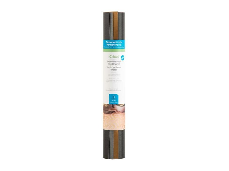 Cricut Vinylfolie Premium Brushed Sampler 3 Blatt