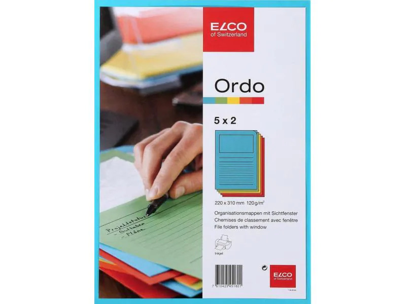 ELCO Sichthülle Ordo Classico Mehrfarbig, 10 Stück