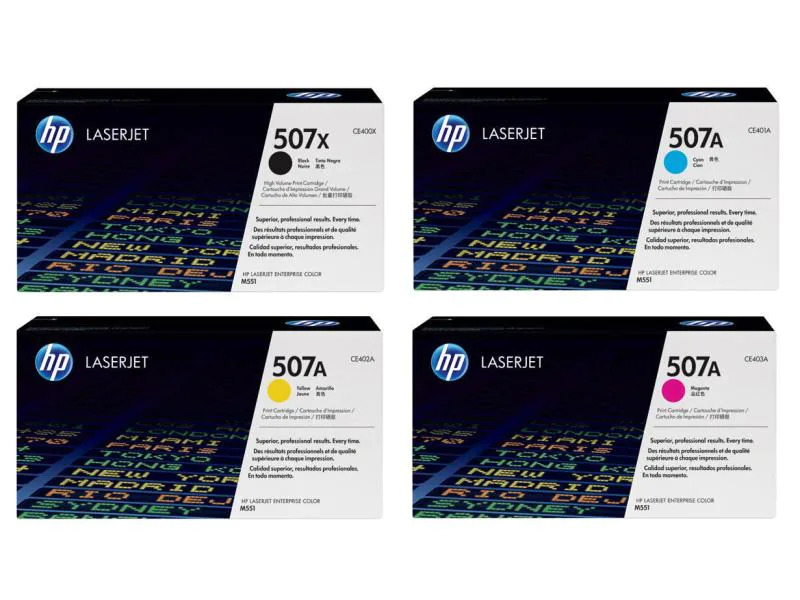 HP Rainbow Kit Nr. 507 (CE400X-CE403A) BL/C/M/Y