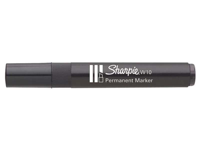 Sharpie Permanent-Marker W10, 1.5 / 3.5 mm, Schwarz