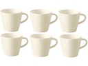 Villeroy &amp; Boch Espressotasse Manufacture Rock 100 ml, 6 Stück, Crème/Weiss