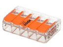 WAGO Verbindungsklemme COMPACT 5-fach, 4 Stück