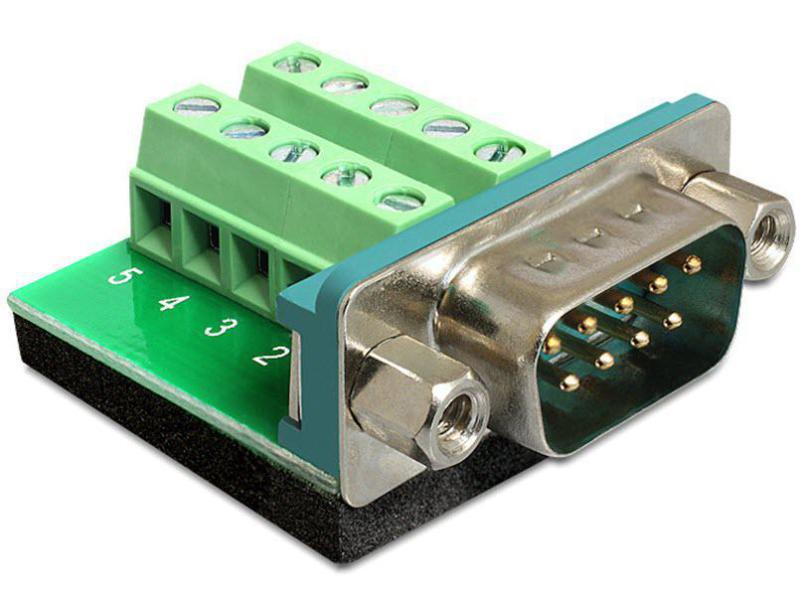 Delock Adapter RS-232 DB9 (m)- Terminalblock 0 cm