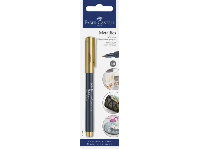 Faber-Castell Filzstift Metallics 1.5 mm, Gold