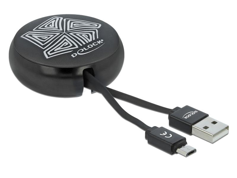Delock USB 2.0-Kabel USB A - Micro-USB B 0.92 m