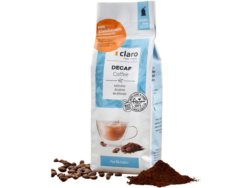 Claro Kaffee gemahlen Decaffeinato 250 g