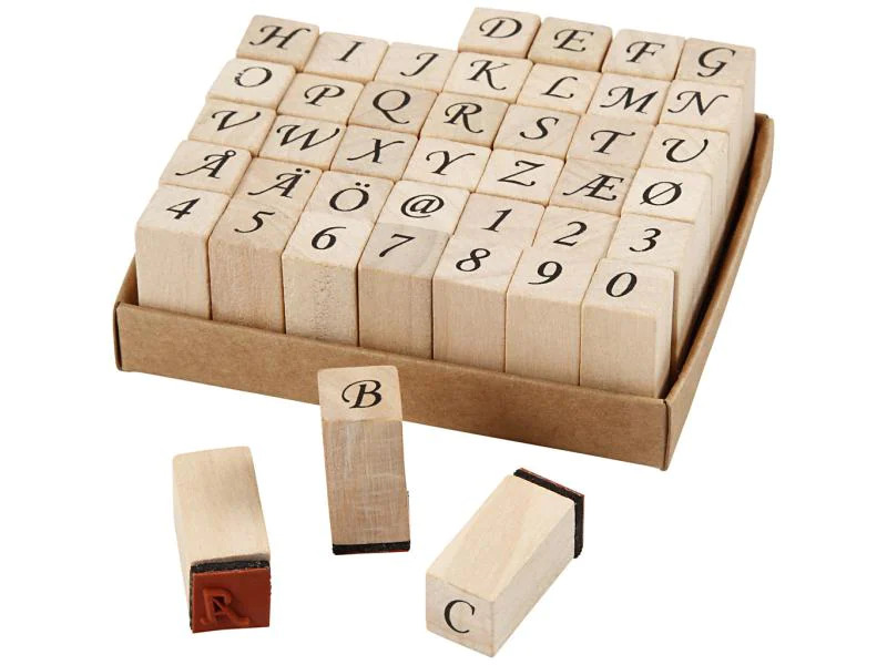 Creativ Company Stempelset Buchstaben/Zahlen 42-teilig