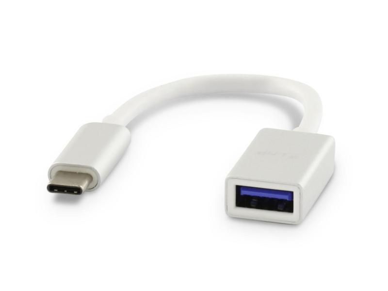 LMP USB 3.0 Adapter USB-C - USB-A 15 cm Verlängerung Silber