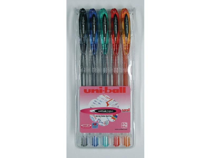 Uni Gelschreiber UNIBALL SIGNO Gel-Ink Standard 0.7 mm 5 Stück