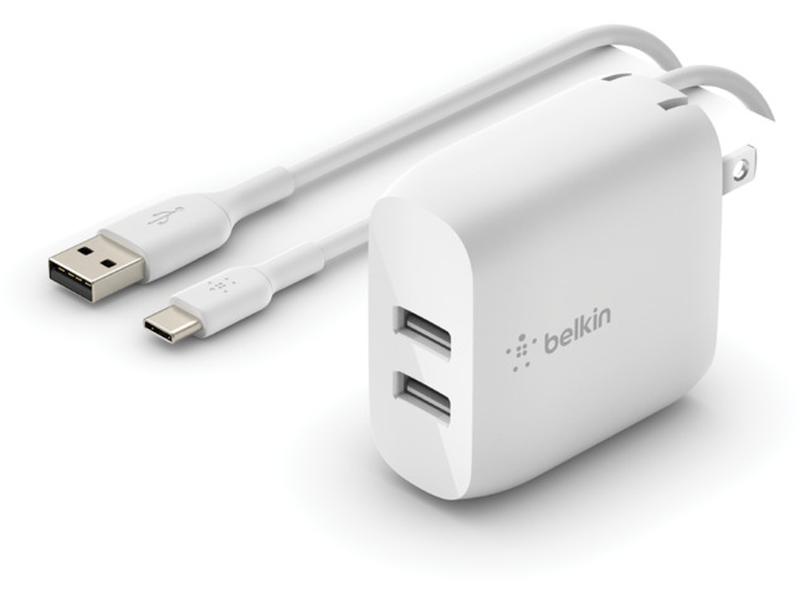 Belkin USB-Wandladegerät Boost Charge 2-Port USB-A 24W + USB-C