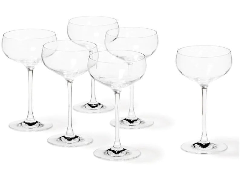 Leonardo Sektglas Cheers 315 ml, 6 Stück, Transparent 