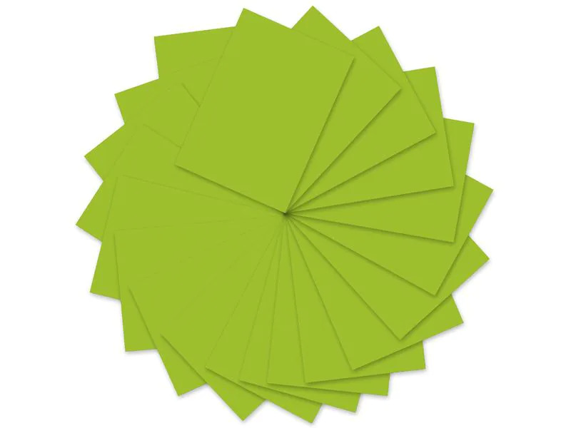 URSUS Tonzeichenpapier A4, 130 g/m², 100 Blatt, Hellgrün