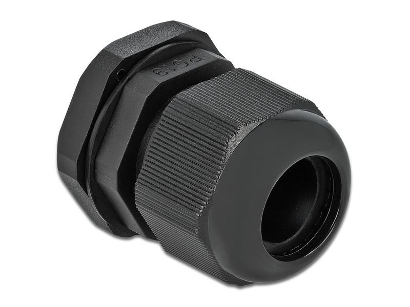 Delock Kabelverschraubung PG19, 28 mm 10 Stück, Schwarz