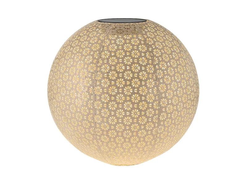 STT Laterne Solar Antic Ball Platin, Ø 40 cm, Platin