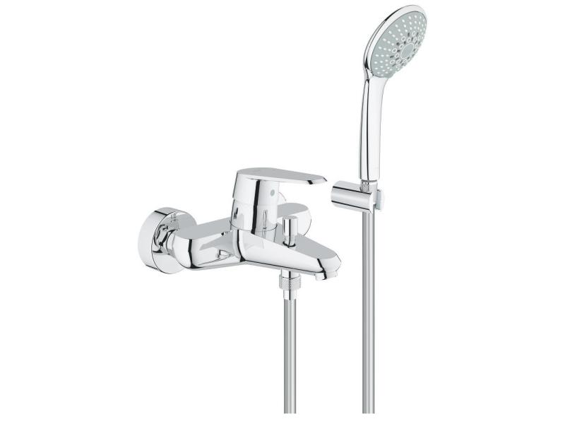 GROHE Badewannenarmatur Eurodisc Cosmopolitan 1/2, Chrom + Brause