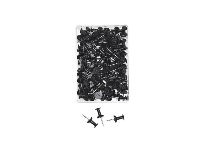 WEDO Reissnägel 9 mm Schwarz, 100 Stück