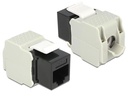 Delock Keystone-Modul RJ-45 Cat.6, UTP Schwarz