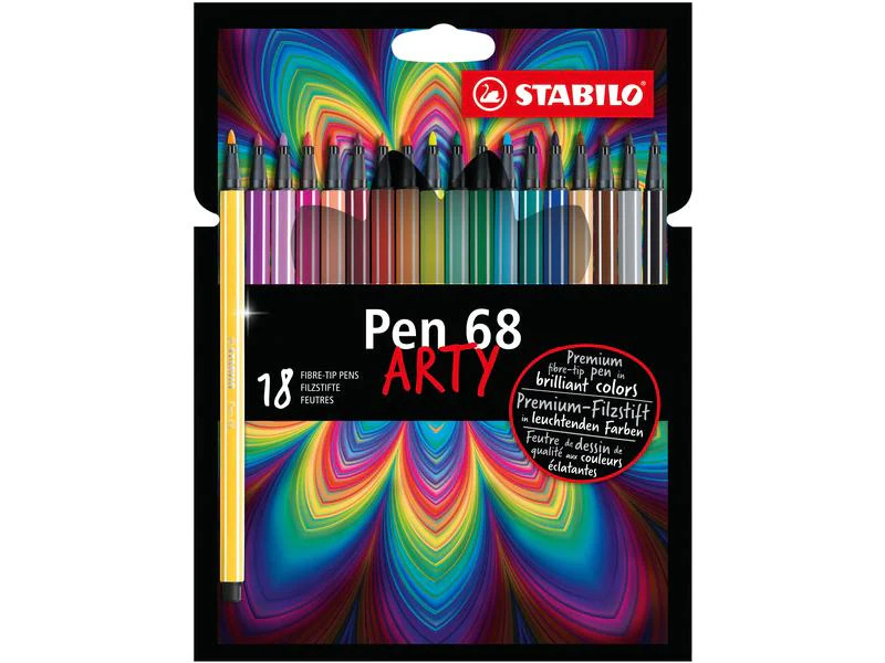 STABILO Brushpen Pen68 ARTY 18 Stück