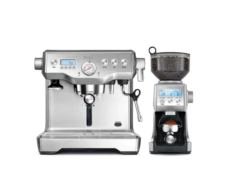 Sage Siebträgermaschine Dynamic Duo Silber