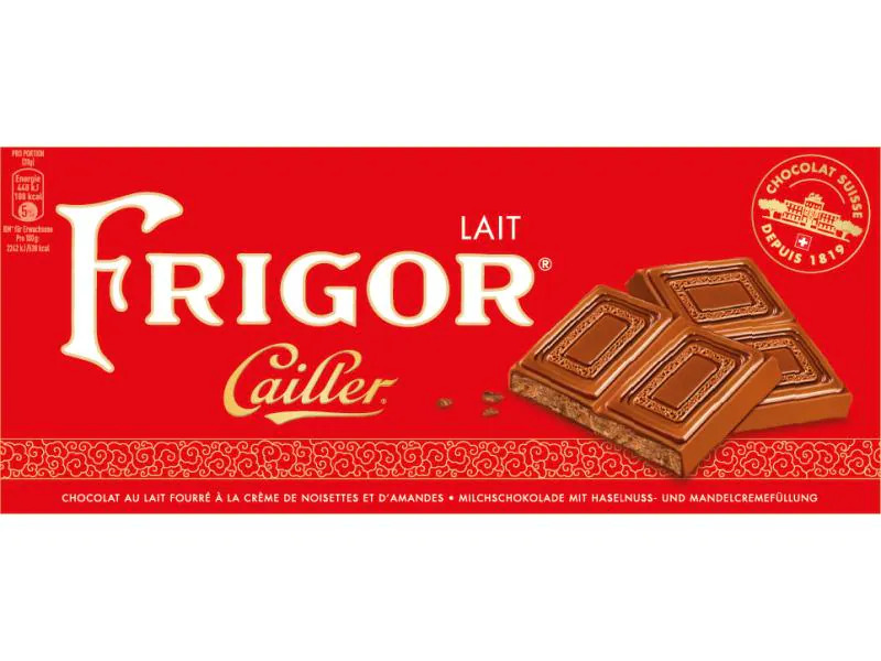Cailler Tafelschokolade Frigor Milch 100 g