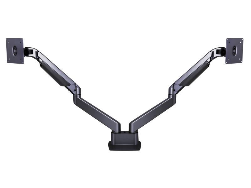 Multibrackets Tischhalterung Gas Lift Arm Dual SbS bis 10 kg – Schwarz