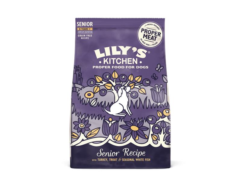 Lily's Kitchen Trockenfutter Senior mit Pute, Forelle &amp; Weissfisch, 2.5 kg