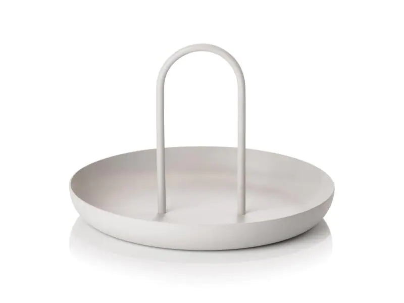 Zone Denmark Serviertablett Singles 20 cm, Hellgrau