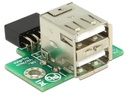 Delock USB 2.0 Adapter USB-A Buchse - USB-Pinheader gerade