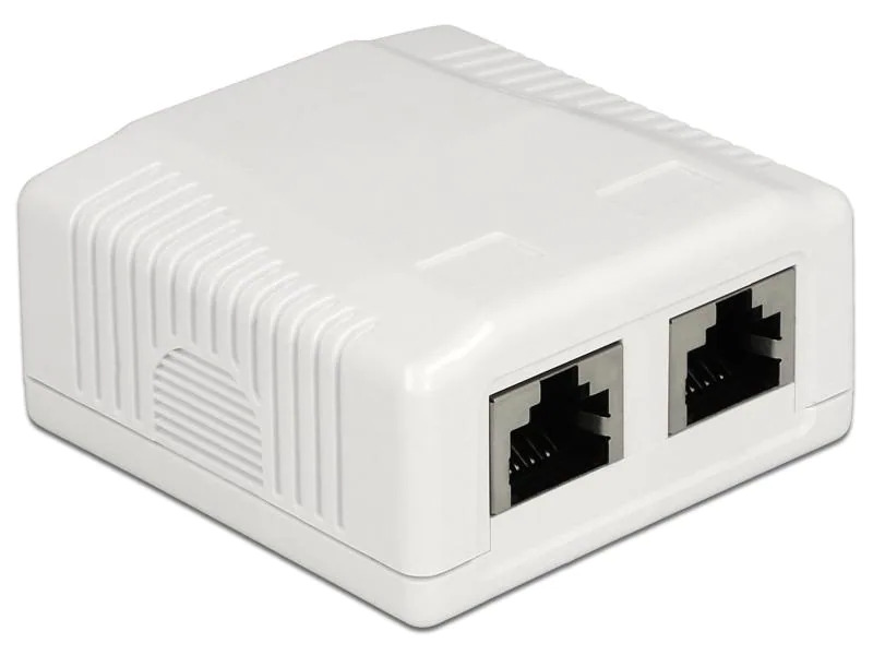 Delock Gehäuse RJ45 Cat.6A LSA 2-fach