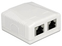 Delock Gehäuse RJ45 Cat.6A LSA 2-fach