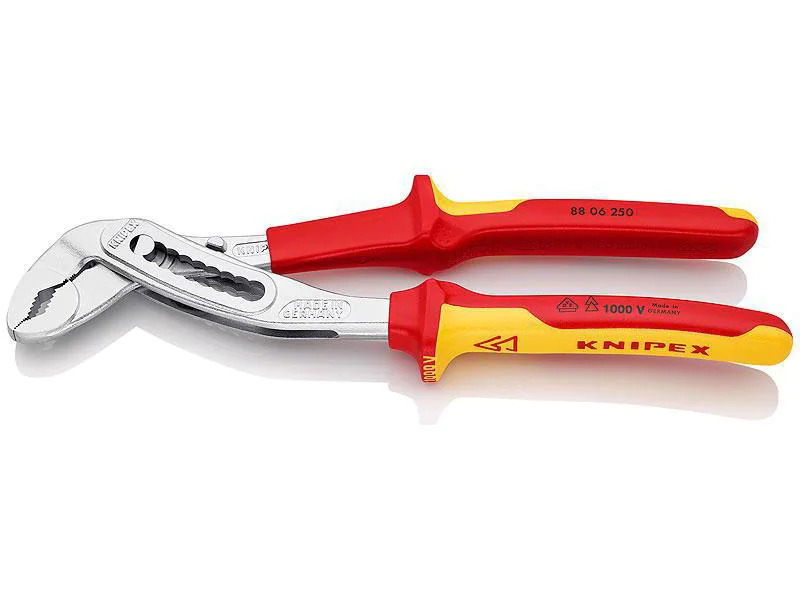Knipex Wasserpumpenzange Alligator 250 mm verchromt, isoliert