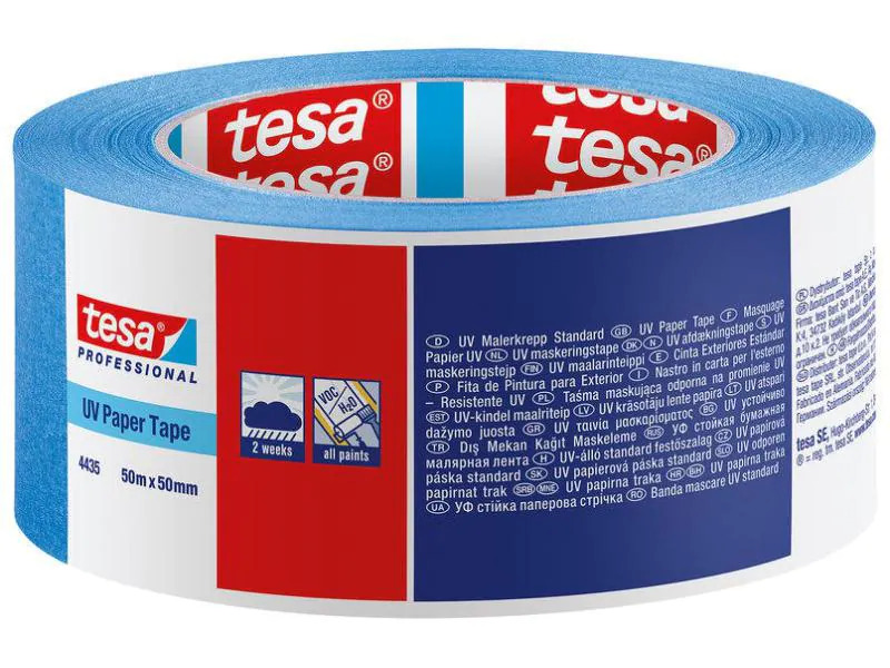 tesa UV Maler-Krepp 50 mm x 50 m, Blau