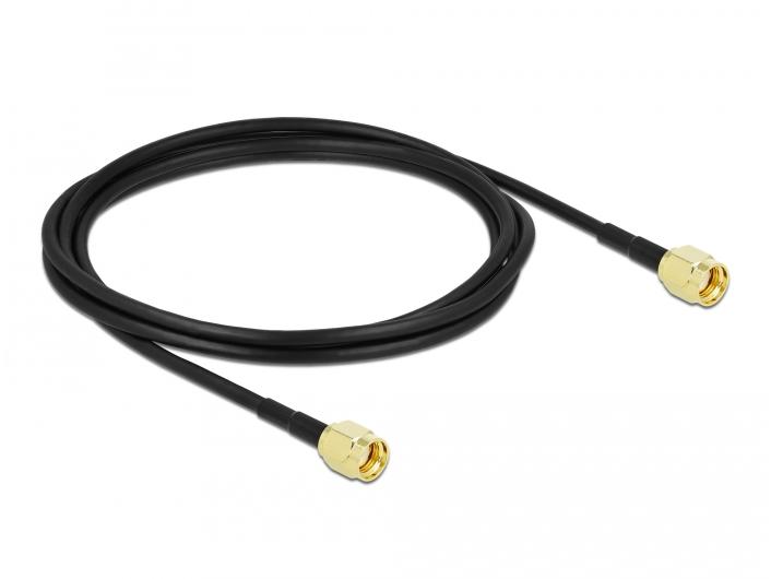 Delock Antennenkabel LMR/CFD100 RP-SMA zu RP-SMA, 2 m