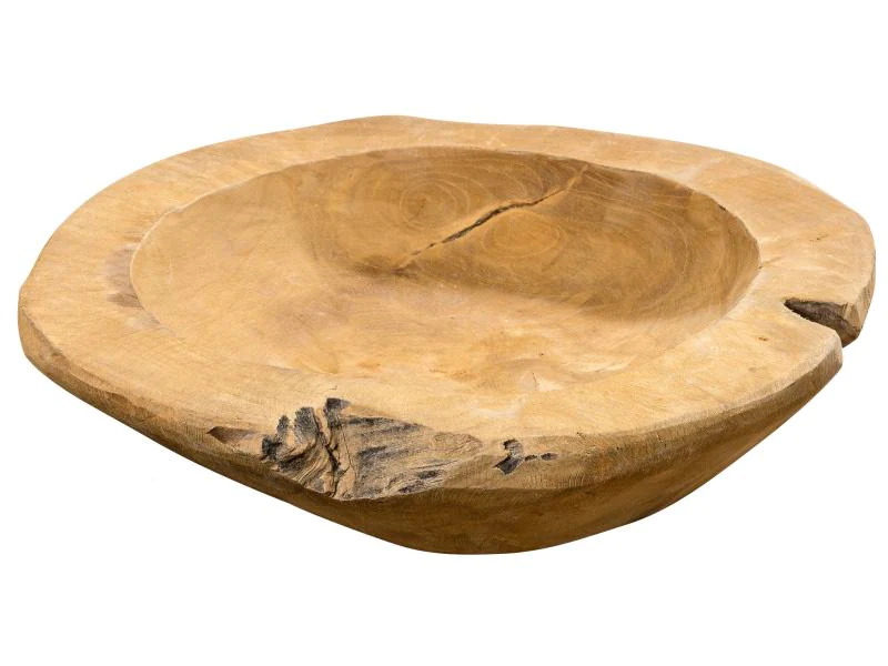 Boltze Schale Teak 1 Stück, Natur