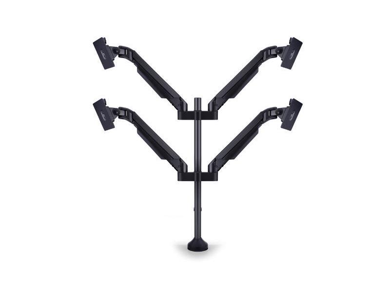 Multibrackets Tischhalterung Gas Lift Arm Quad bis 10 kg – Schwarz