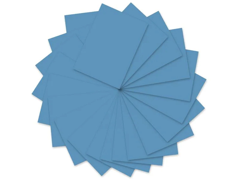 URSUS Tonzeichenpapier 50 x 70 cm, 130 g/m², 10 Blatt, Himmelblau