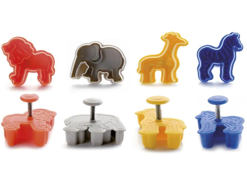Ibili Guetzli-Ausstecher-Set 4 Stück, Tiere