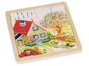 Goki Holzpuzzle Schichtenpuzzle Jahreszeiten